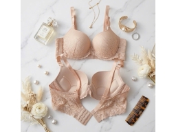ÁO LOVELY CÀI 3 MỎNG ÉP REN 1210 -  DA DÂU